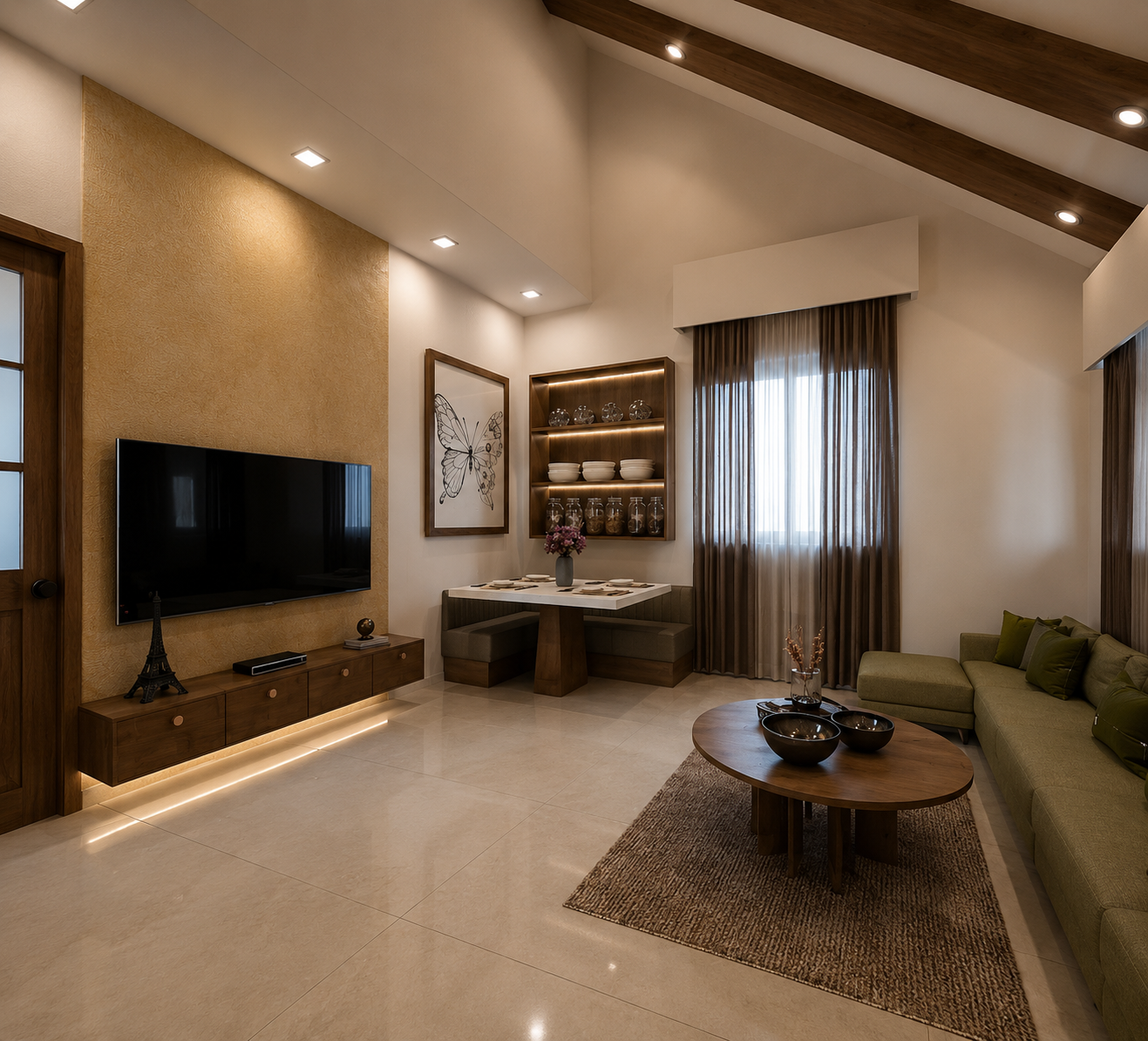Luxury living room transformation interior designers in Mumbai and Navi Mumbai
